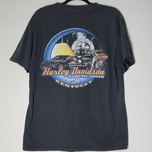 Harley-Davidson Other - Vintage Harley Davidson 2004 Bowling Green Kentucky Black Graphic Size Large